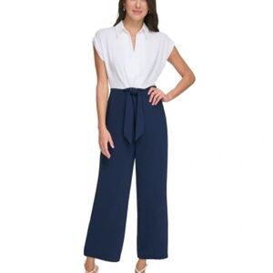 Women's Navy Blue Jumpsuit professional XL NWT 16